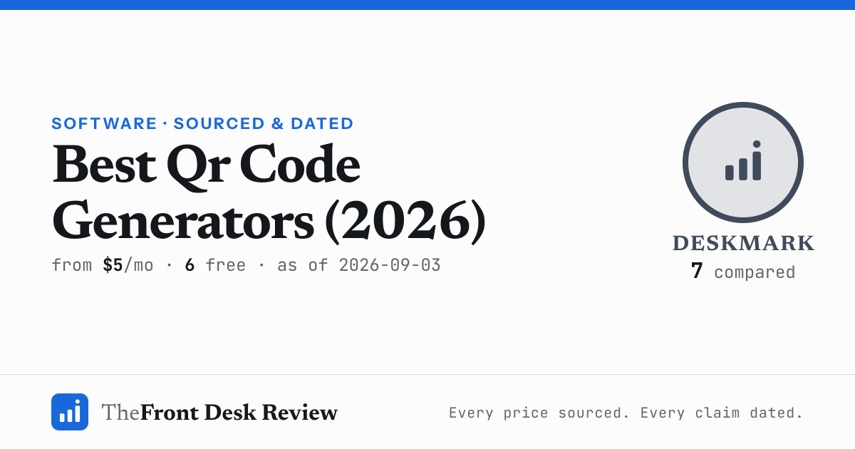 Device For Code Generator Best Qr Code Generators (2026): top picks + real pricing